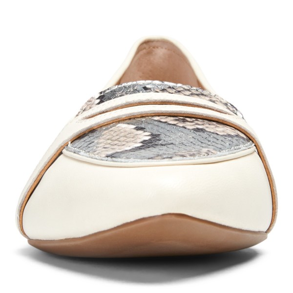 Vionic Flats Ireland - Savannah Flat Cream - Womens Shoes Ireland | QUDMK-7093